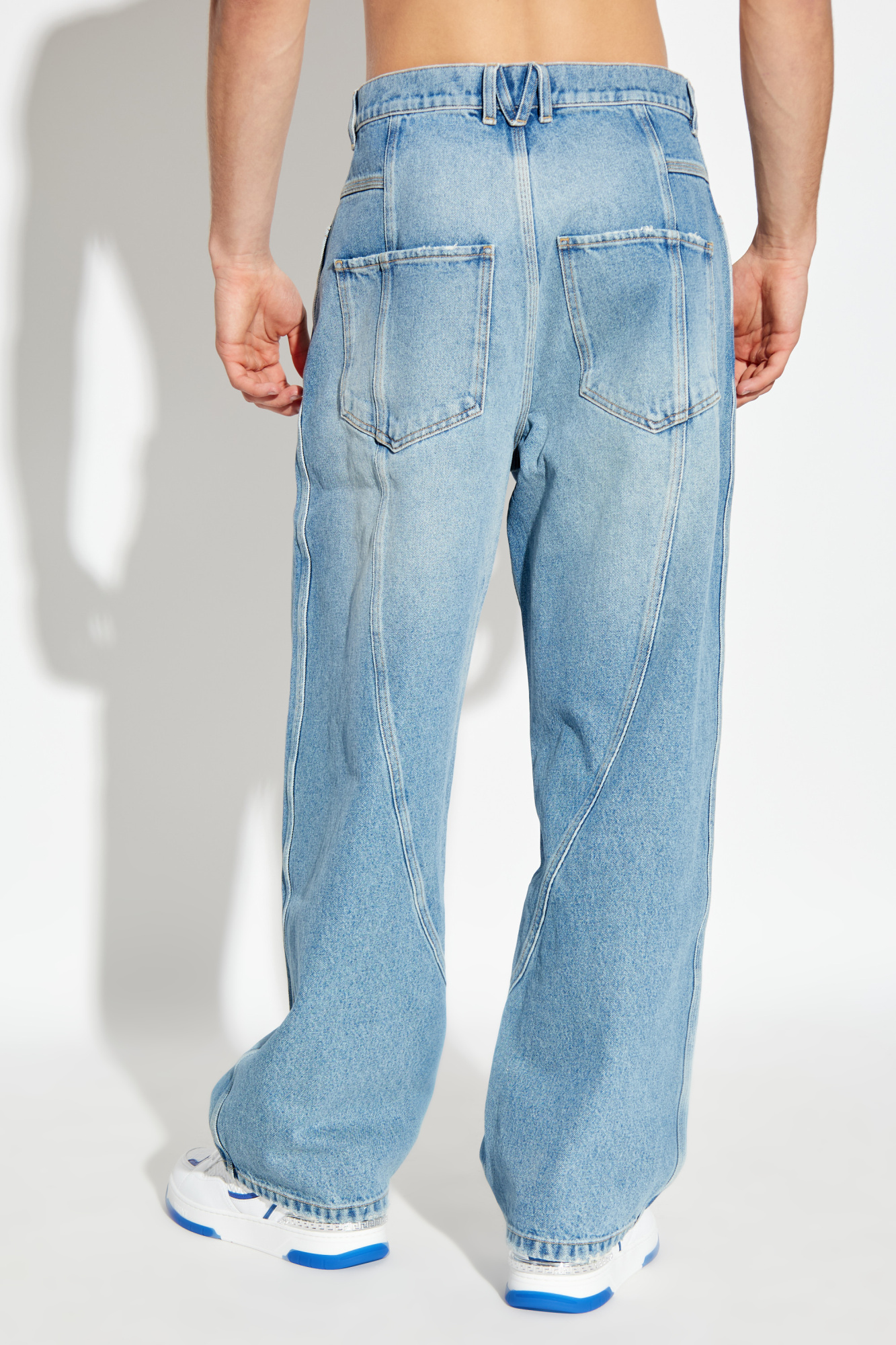 【関税&送料込】Moschino Jeans Pants Urban MOSCHINO JEANS URBAN - Top - multi light blue/hellblau - Zalando